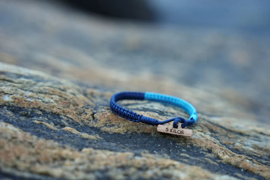 Blå, 5 kg CleanSea armband