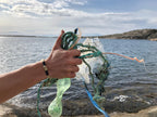 Classic 1 KG - Sandbeige & Havsblå, armband från CleanSea