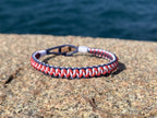 Coastal 1 KG - Havsblå & Anemonröd, armband CleanSea
