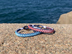 Coastal 1 KG - Havsblå & Anemonröd, armband CleanSea