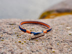 Action taker 1 KG - Solnedgångsorange & Havsblå, armband från CleanSea